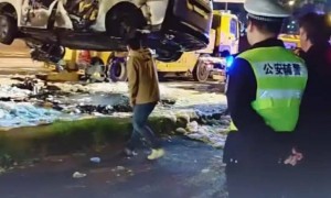 上海一辆理想Mega行驶时无碰撞起火，10秒内车底连续爆炸，被烧成空架，多方回应